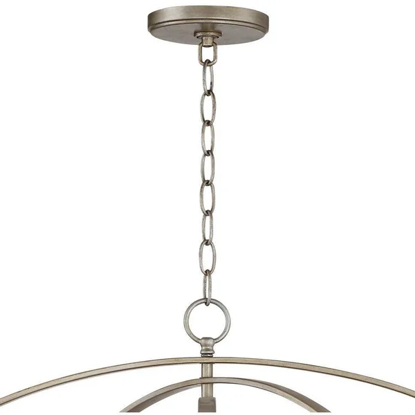 Possini Euro Tiller 31 1/2x22 Wide Satin Silver Pendant Light