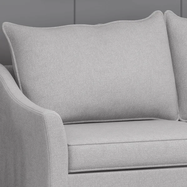 Almeda Contemporary Fabric 3 Seater Sofa by Christopher Knight Home (Beige + Dark Brown)