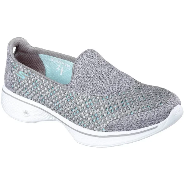 Skechers Women's GOwalk 4 Kindle Slip on Walking Shoe - Size: 9 M, Gray