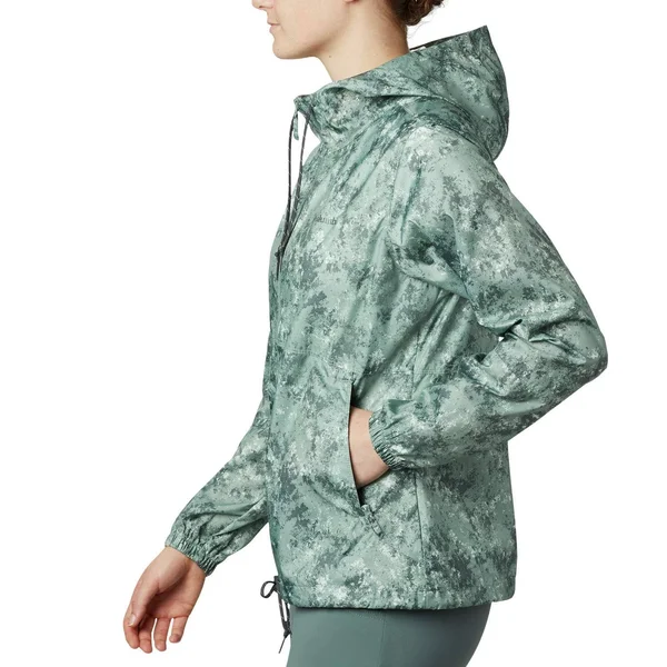 Columbia Flash Forward Printed Windbreaker Women's Coat Rouge Pink : LG