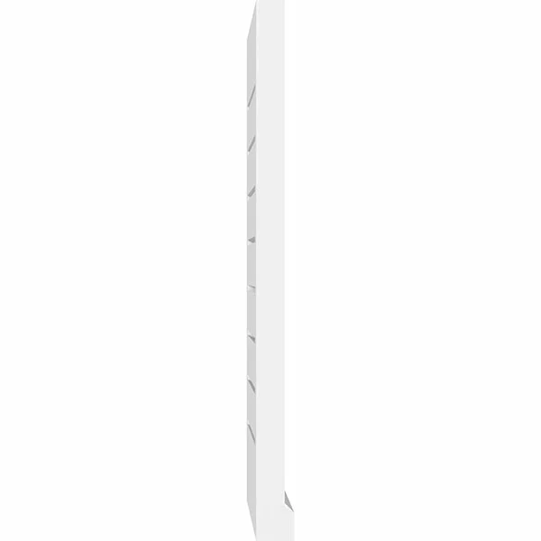 Ekena Millwork GVPVE28X2203SF 28x22W x 22x22H Vertical Surface Mount PVC Gable Vent: Functional - w/ 2x22W x 2x22P Brickmould Sil
