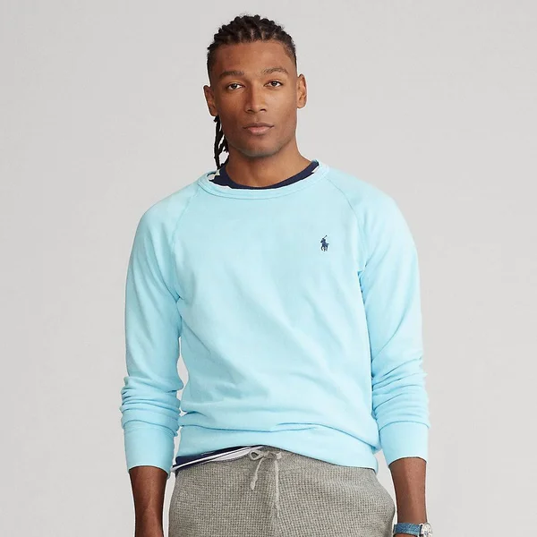 Polo Ralph Lauren Men's Cotton Spa Terry Sweatshirt - French Turquoise