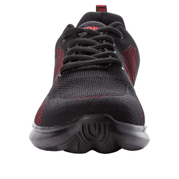 Men's Propet Viator Fuse Sneaker - Red/Black - Size 10