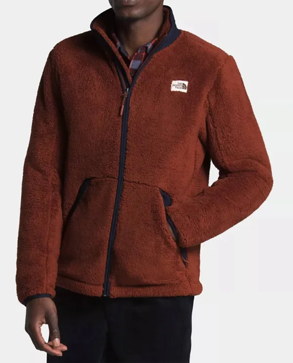 The North Face Men's Campshire Full-Zip Jacket: Brandy Brown-Aviator Navy