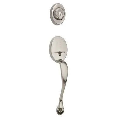 Augusta Exterior Only Handle Set (SmartKey, Antique Nickel)