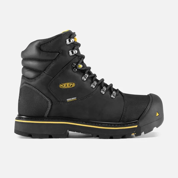 Keen Utility Men's WP Steel Toe Milwaukee Work Boots, Black, Size 13