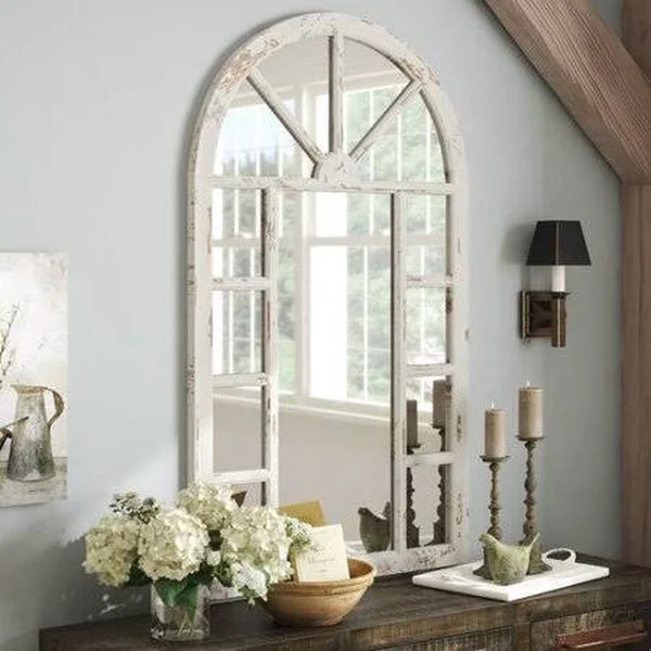 Gracie Oaks Barberry Accent Mirror, White