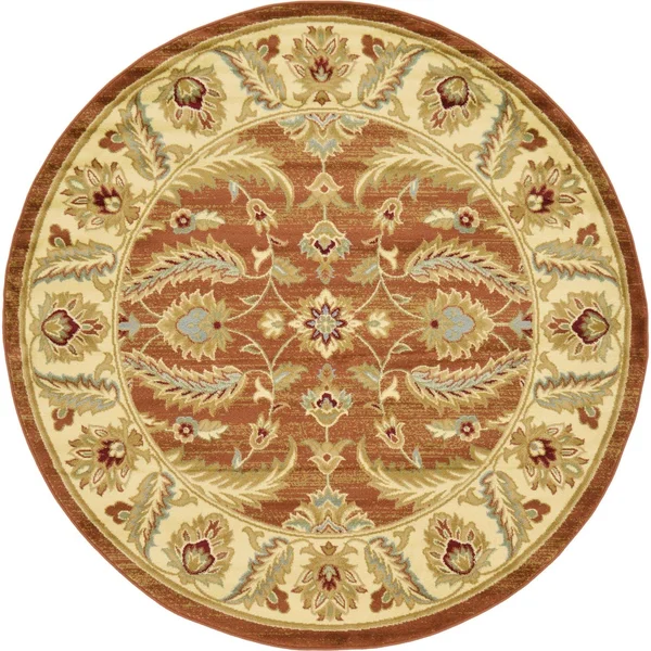 Unique Loom Voyage Hickory Brick Red 10& 6 x 16& 5 Area Rug