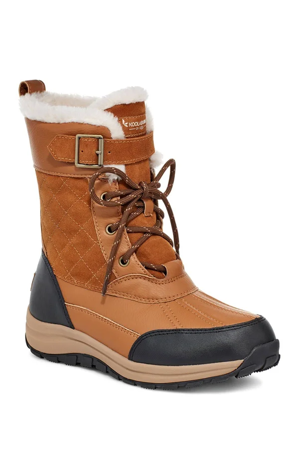 Koolaburra by Ugg Women's Imree Sheepskin Boots, Chestnut
