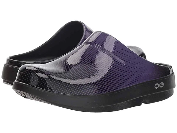OOFOS OOcloog Luxe Pixel (Purple Pixel) Women's Clog/Mule Shoes