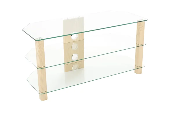 AVF Reflections - Valletta 1000 Corner TV Stand (Oak/Clear Glass)