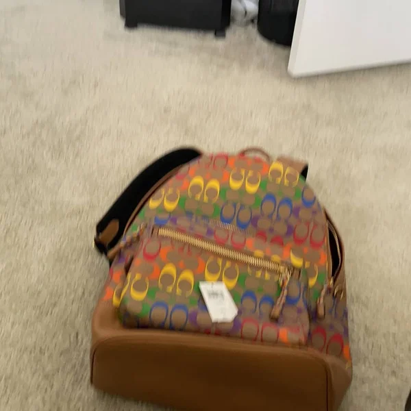 Coach Bags, Coach Backpack Large Rainbow Multicolor, Color: Brown/Yellow, Size: Large, Marlenis_1973's Closet