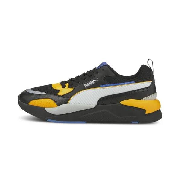 Puma X-Ray 2 Square Sneakers - Black/White/Saffron, 9.5