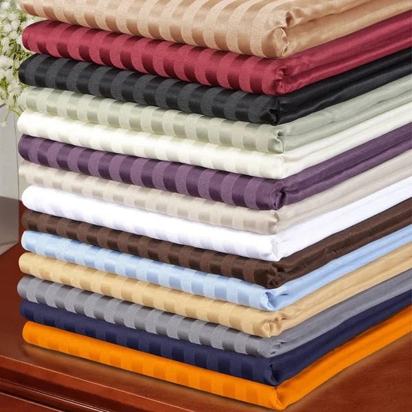 Superior Wrinkle Resistant Stripe Microfiber Deep Pocket Sheet Set (Orange - Full)