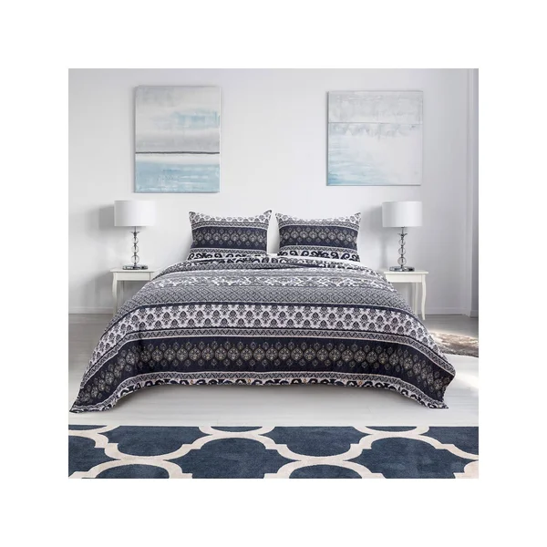 Barefoot Bungalow Native Quilt Set - King, Indigo