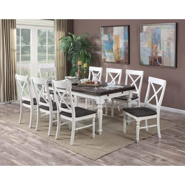 The Gray Barn Crooked Cottage Extension Dinette Table - Antique White