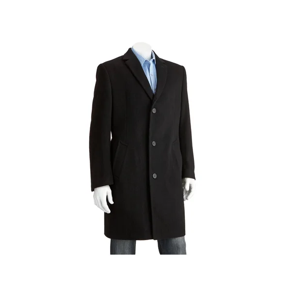Jean Paul Germain Jeffrey Wool Blend Topcoat, Men's, Black, Size 44 Long