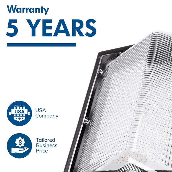 LED Wall Pack - Commercial Outdoor Lighting, UL, DLC (135.00)