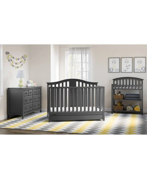 Graco Solano 4 in 1 Convertible Crib with Drawer Espresso