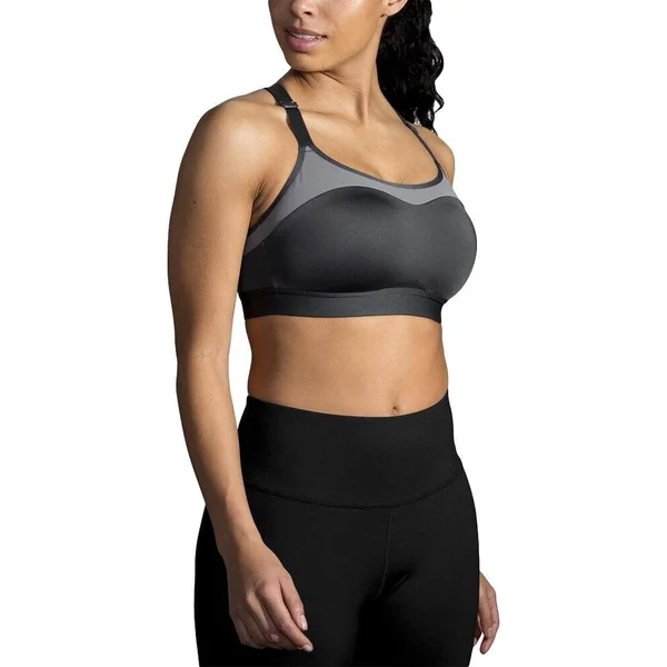 Women's Brooks Dare Racerback Run Bra 38B, Asphalt