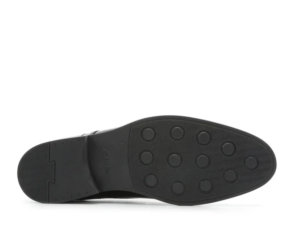 Clarks Mens Whiddon Cap Black Leather Size 14