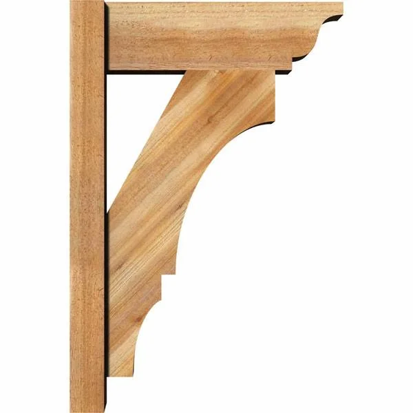 Ekena Millwork 6 in. x 24 in. x 16 in. Western Red Cedar Balboa Traditional Rough Sawn Outlooker