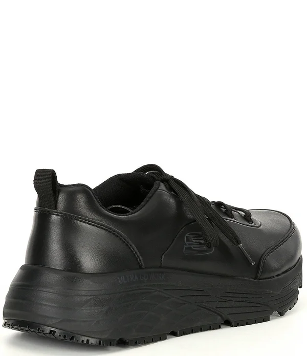 Skechers Men's Work Relaxed Fit Max Cushioning Elite SR Filchner, Black