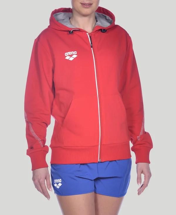 Arena 1d347 Team Line Hooded Jacket - Red - S