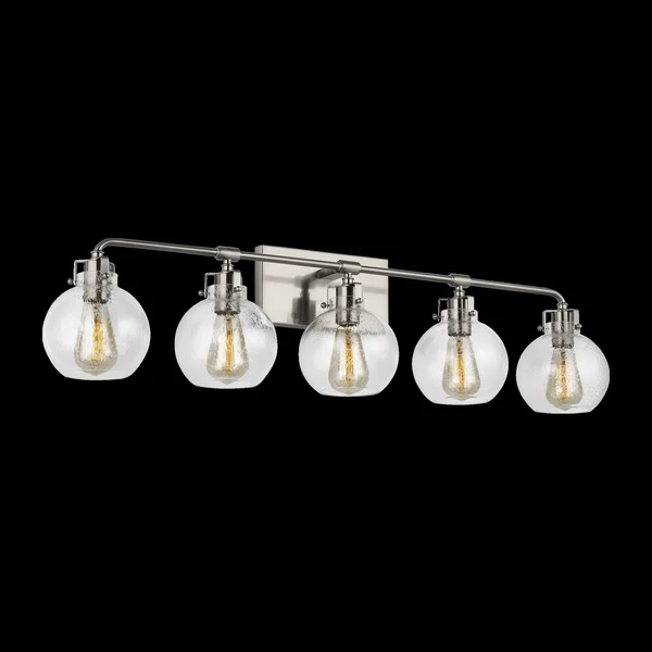 Feiss VS24405SN Clara 5 - Light Vanity - Satin Nickel