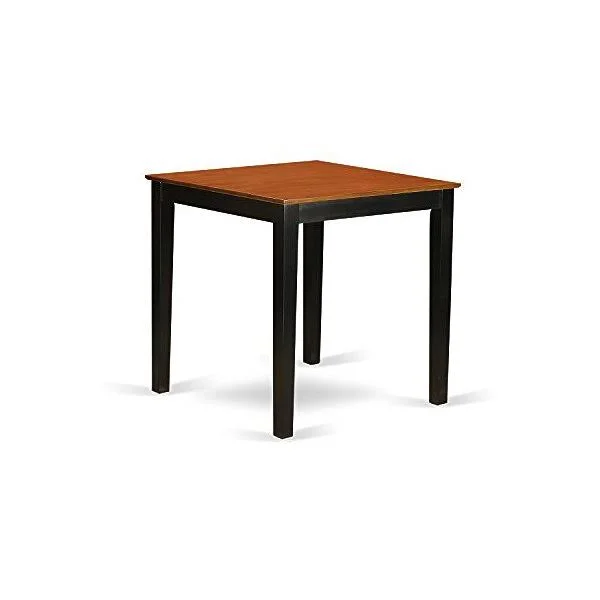 East West 3 Piece Counter Height Pub Table Set - Black