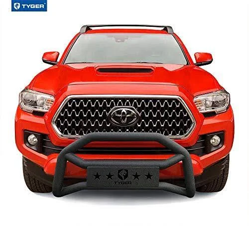 Tyger Auto TG-GD6T60028 Front Bumper Guard Fits 2005-2019 Toyota Tacoma, Textured Black, Light Mount, Bull Bar