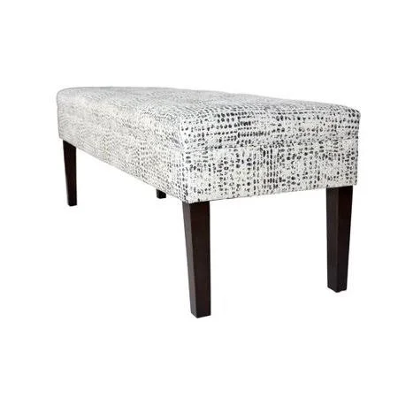 Lehto Upholstered Bench Wrought Studio Upholstery Color: Charcoal