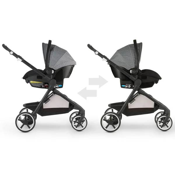 Gold SensorSafe Pivot Xpand Smart Modular Travel System (opal Pink)