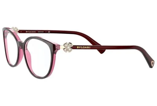 Bvlgari BV4185B 5469 Bordeaux on Transparent Red