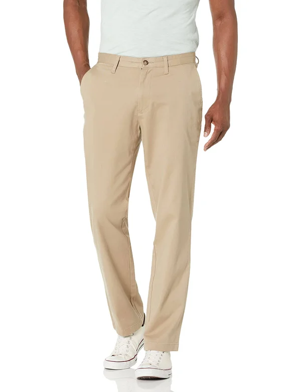 Nautica Men's Classic Fit Performance Deck Pant True Khaki, 42x34