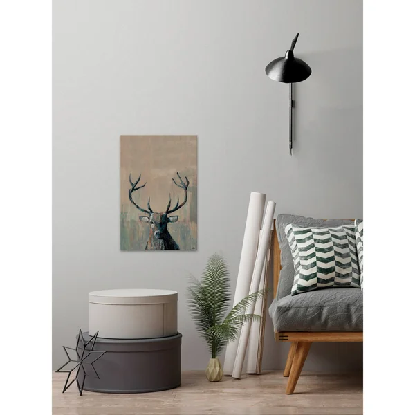 Marmont Hill What Up Buck Canvas Wall Art, Size: 60 inch x 40 inch