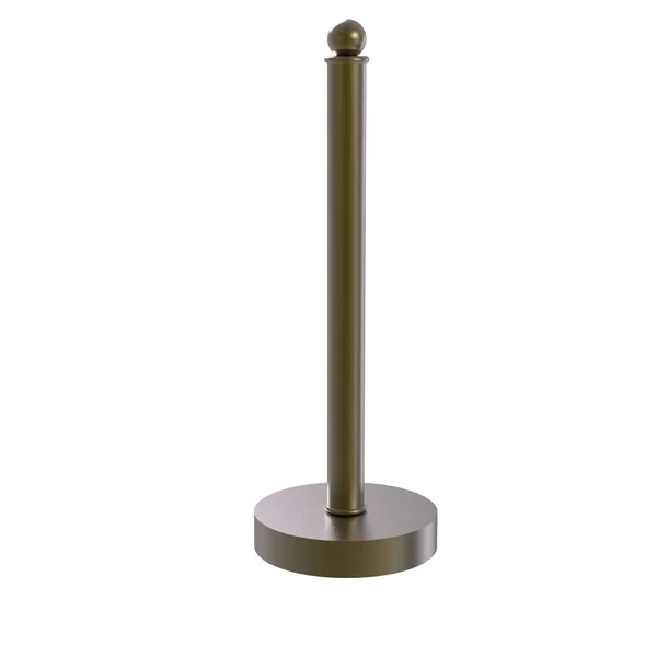Allied Brass 1051-ABR Contemporary Counter Top Kitchen Paper Towel Holder - Antique