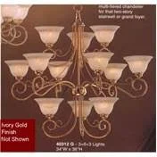 Classic Lighting 40312 IG Torino Chandelier - Ivory Gold