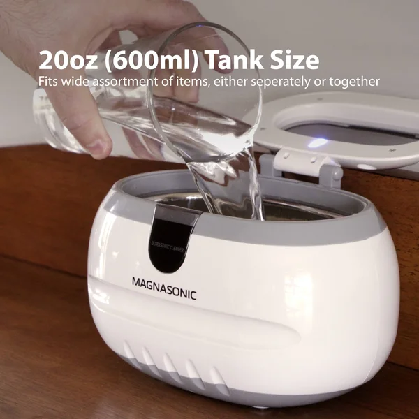 Magnasonic Professional Ultrasonic Polishing Jewelry Cleaner Machine for Cleaning Eyeglasses, Watches, Rings
