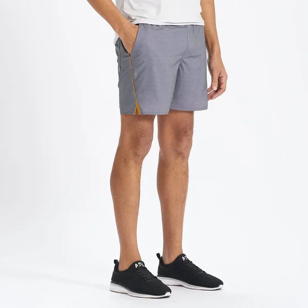 Vuori Trail Running Short Men's, Charcoal Heather Texture, M