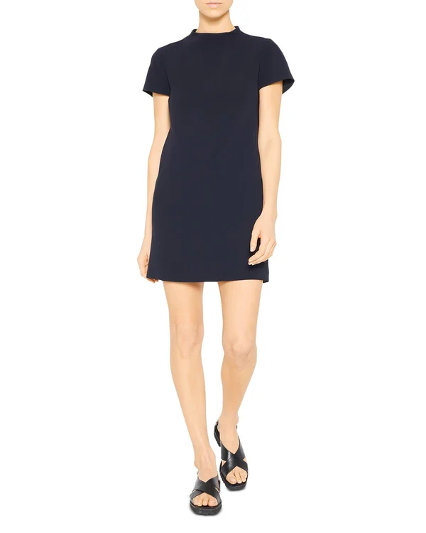 Theory Jasneah Admiral Crepe Mini Dress 4 - Deep Navy