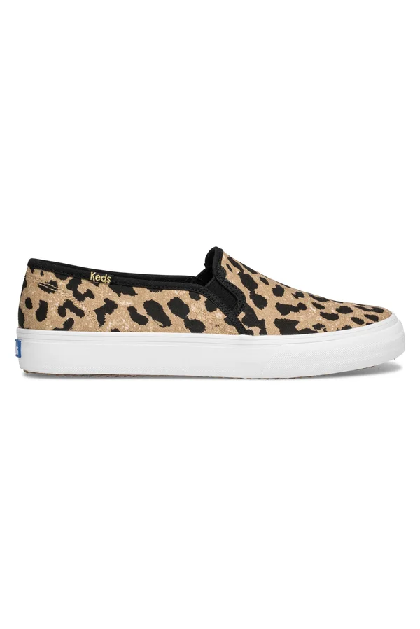 Keds Double Decker Leopard 6.5 Women's Leopard