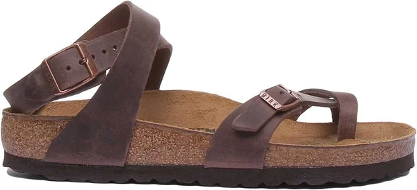 Birkenstock Yara Oiled Leather Habana Multi-Strap Sandals