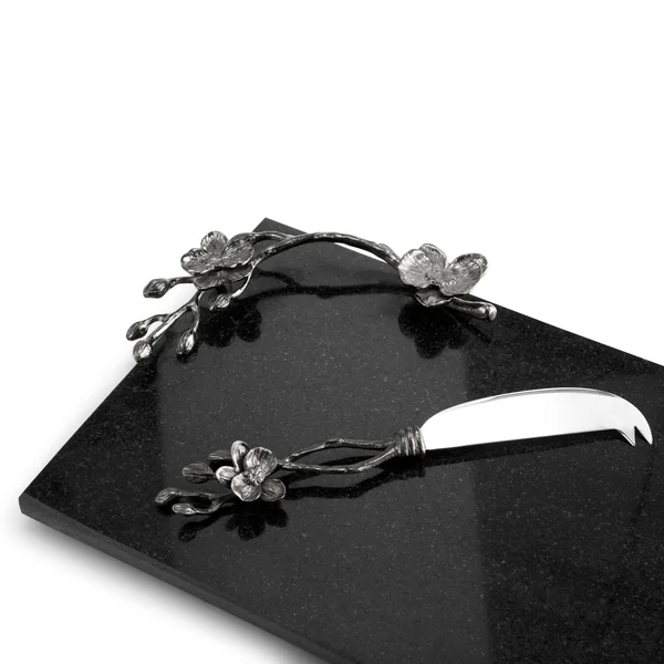 Michael Aram Black Orchid Cheese Board with Knife - Small