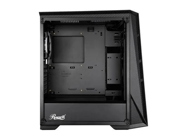 Rosewill ATX Mid Tower Gaming PC Computer Case with RGB Fan & LED Light Strip, 2