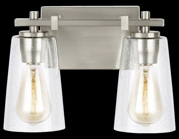 Feiss Mercer 2-Light Vanity Lighting - Satin Nickel