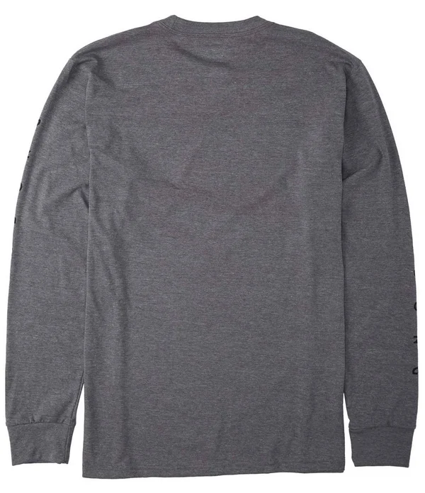 Billabong Men's Unity Long Sleeve T-Shirt - Small, Dark Grey Heather