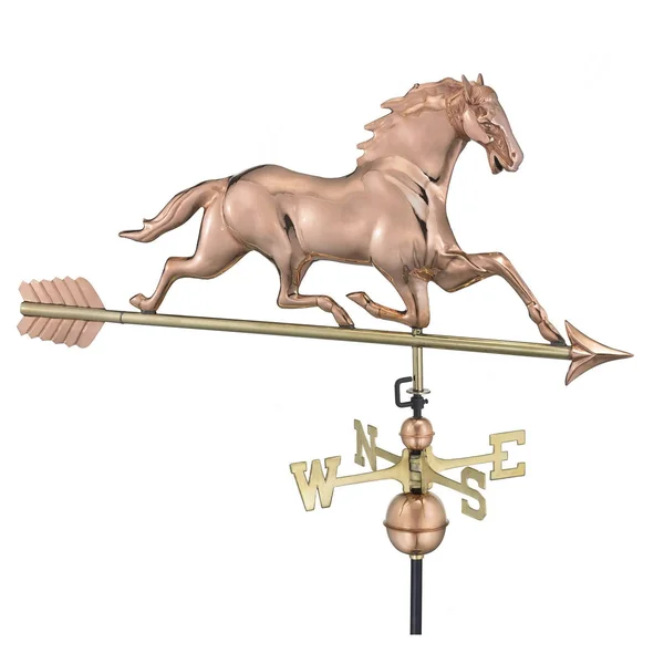 Good Directions Horse Weathervane with Arrow - Polished Copper