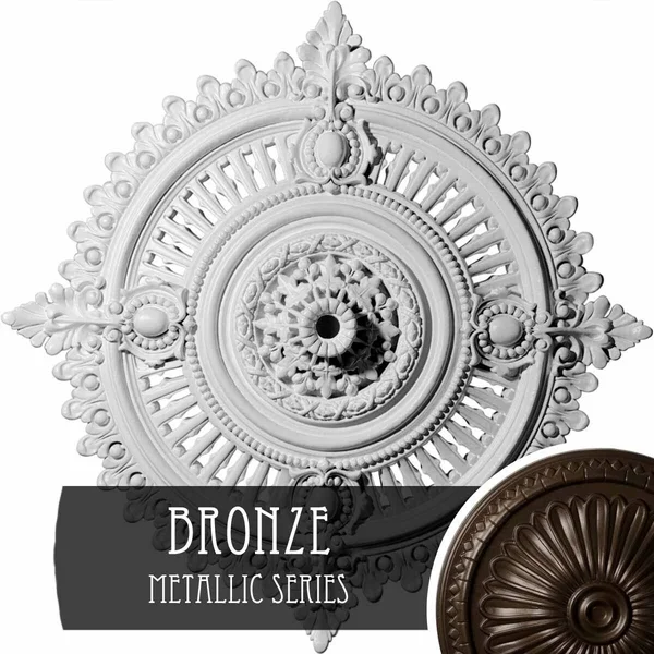 29 1/8x22OD x 1 1/4x22ID x 4x22P Haylynn Ceiling Medallion (Bronze)