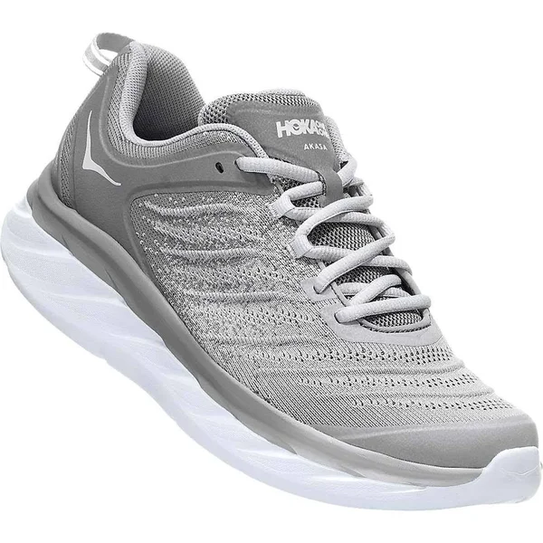 Hoka One One Men's Akasa Shoe - 9 - Frost Grey - Silver Sconce